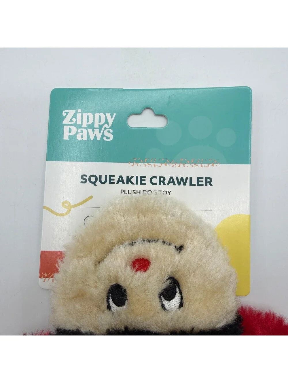 ZippyPaws Squeakie Crawler Ladybug Plush Dog Toy No Stuffing Squeaker NWT Betsey
